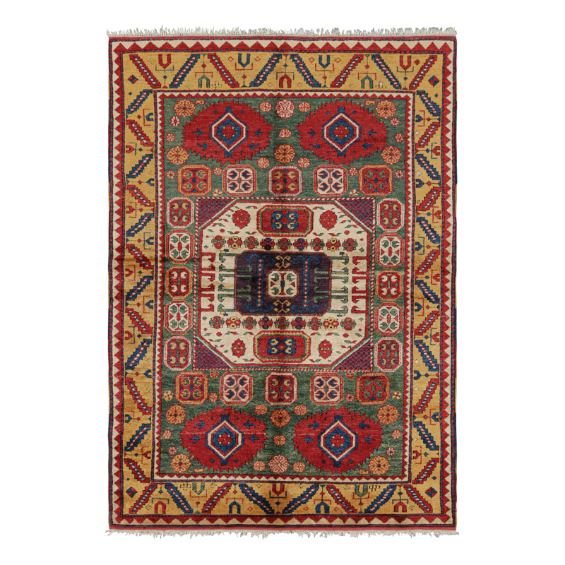 One-of-a-Kind 3'9”x6'11” Hand Knotted Area Rug