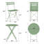 Ensemble de table bistro 3 pièces en métal et 2 chaises-1234721590
