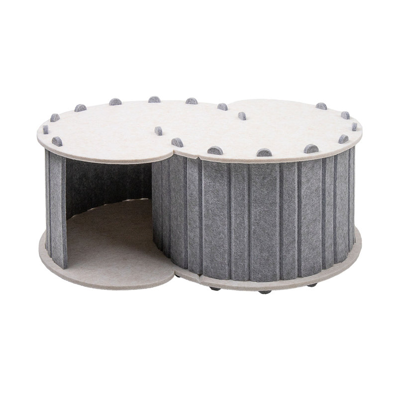 Nid de chat en feutre pour chat, Gris