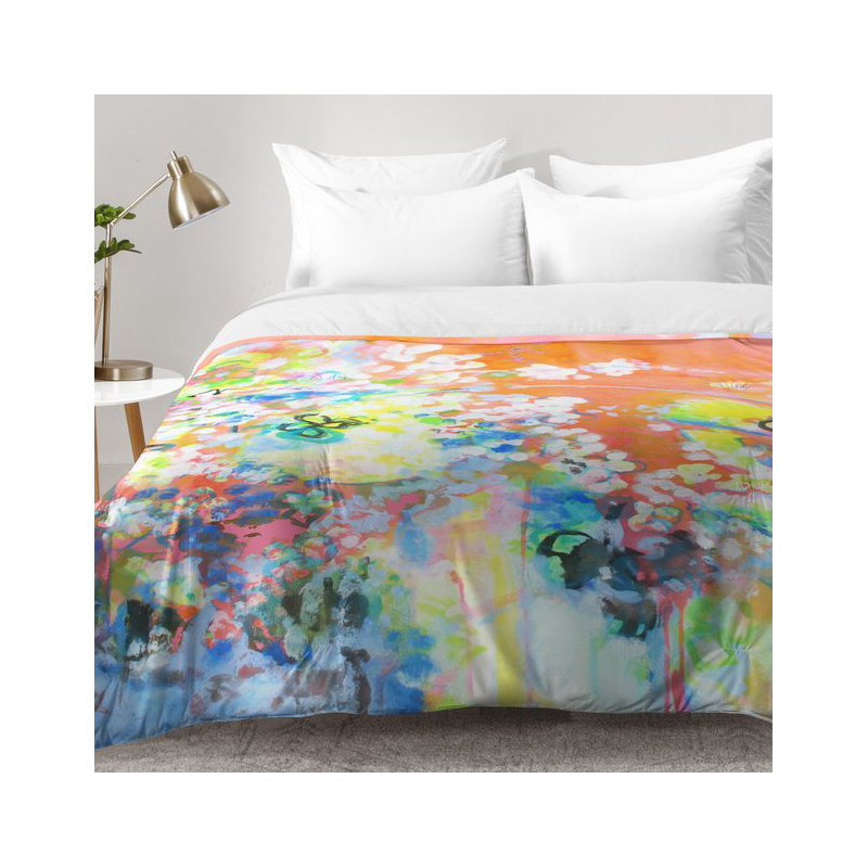 Laura Trevey Modern & Contemporary Polyester Abstract Comforter, Twin XL Comforter + 1 Standard Sham
