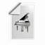 Grand Piano Elegance Modern - Framed Print-119104807-119104813