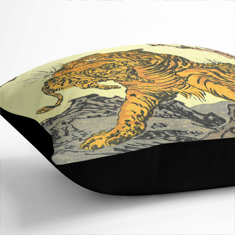 Square Cushion, 55cm H x 55cm W x 20cm D, Black