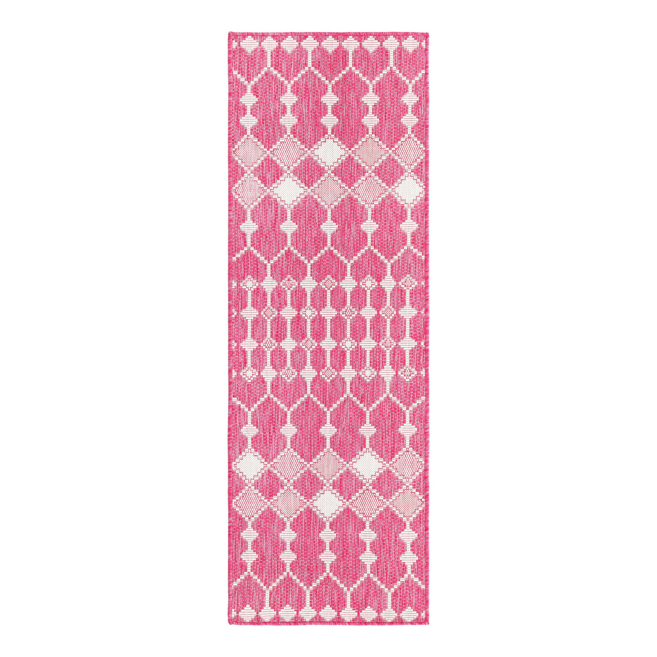 Foundry Select Assil Machine Woven Pink Indoor/Outdoor Rug & Reviews