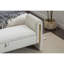 Banc de rangement en velours avec bande de garniture en métal doré 032-Velours-556551999