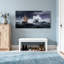 Nautique et plage, mer orageuse, voilier, vagues, ciel sombre, pluie, bateau à vent-623757084