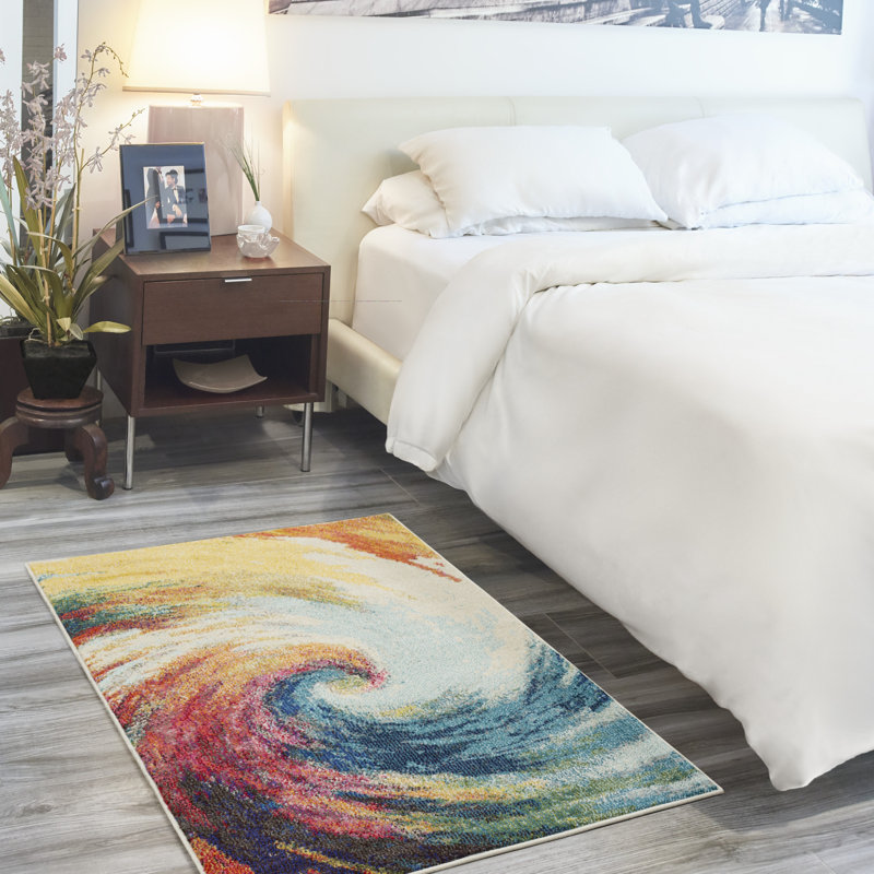 Zaccaria Abstract Indoor Rug, Rectangle 3' x 5'