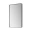 Miroir mural avec cadre en aluminium noir mat 24 po Nettuno-70675491-70675493