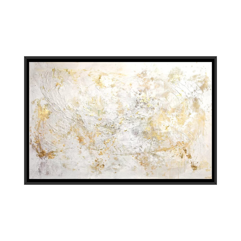 «White Flex» par Swiger Osnat Tzadok, reproduction sur toile, H 18 po x l 26 po x P 1,5 po, Toile avec cadre noir