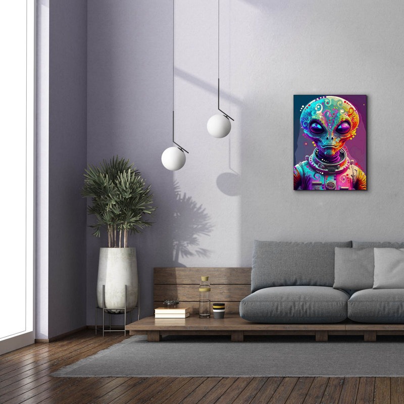 'Alien' by Dean Russo Canvas Wall Art, 34" H x 26" W x 1.5" D