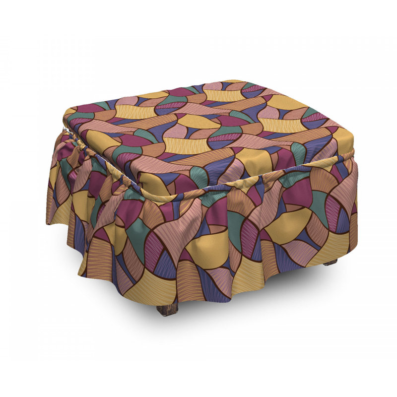 Housse pour repose-pieds funky boho