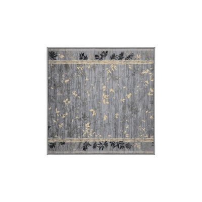 Machine Washable Gray Area Rug