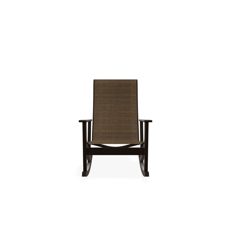 Wexler Polymer Outdoor Lounge Chair, Kona, Bark