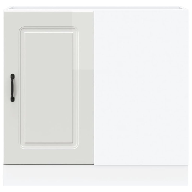 Kitchen Base Cabinet Kalmar Engineered Wood, High Gloss White