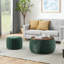 Repose-pieds rond avec rangement, fonction 2 en 1, table de bout avec repose-pieds, avec petit siège-1166824309