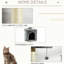 Arbre à chat 85,5 po - Centre d'escalade 4. Grattoir, boules suspendues. Stable et sécuritaire. Doux et chaud. Gris. Centre de jeu pour chats de moins de 10 livres avec coffre-fort