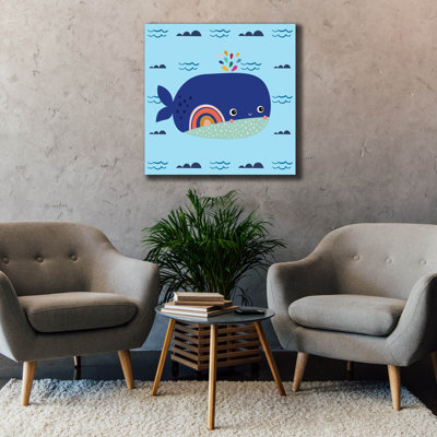 «Cute Whale» par Epic Portfolio, art mural sur toile