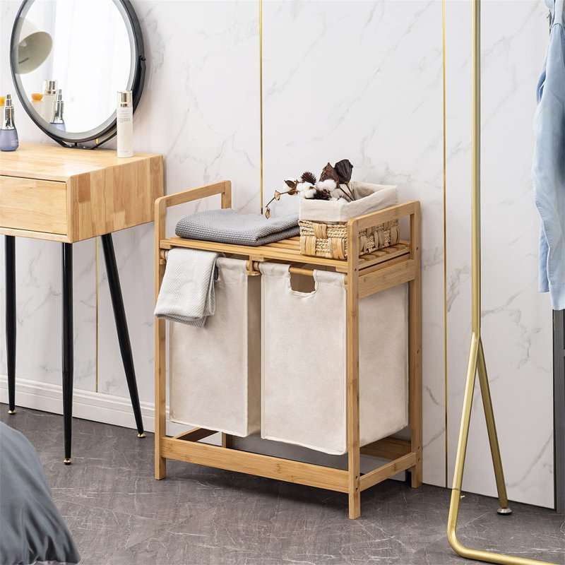 Laundry Sorter with Handles, Beige