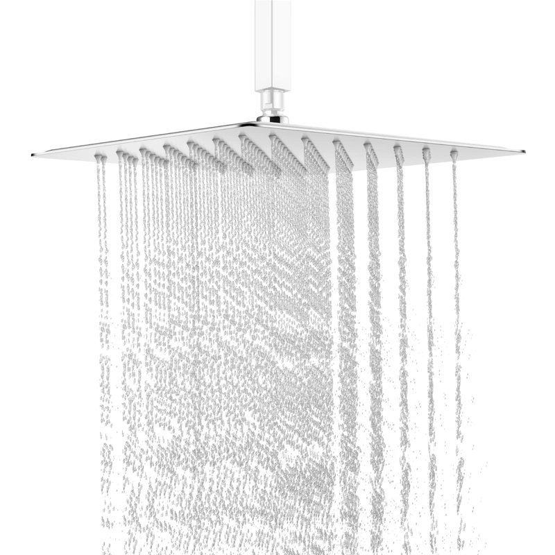 Rain Fixed Shower Head 1.8 GPM GPM, Chrome