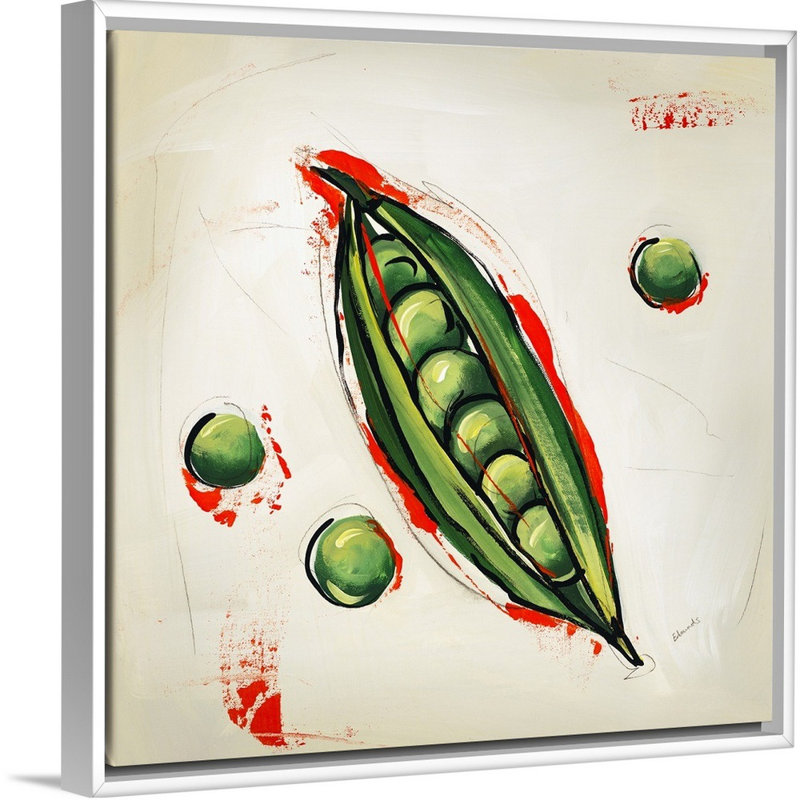 « picnic party i », peinture sur toile, H 13,7 po x l 13,7 po x p 1,75 po, Cadre flottant blanc
