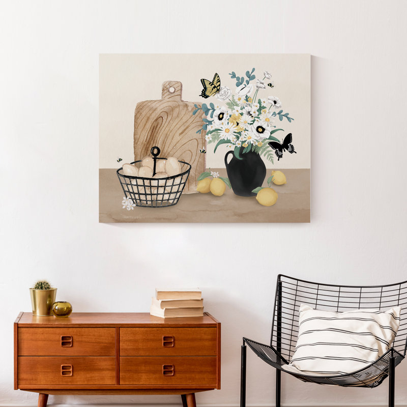 Kitchen Still Life Lemons Canvas Print, 24" H x 30" W