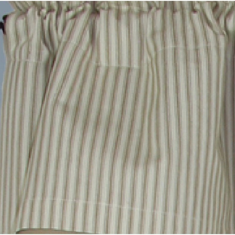 Cantonnière en coton l 6,5 po Anceline, Brun clair