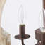 Lustre géométrique à 4 lumières de style bougie avec détails en bois Aziz-1064661663-1064661662