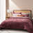 EVERGRACE Wave Crushed Velvet Duvet Cover & Comforter Set - Queen/King Size Oversized Bedding Set with 2 Shams-105886620-105886623