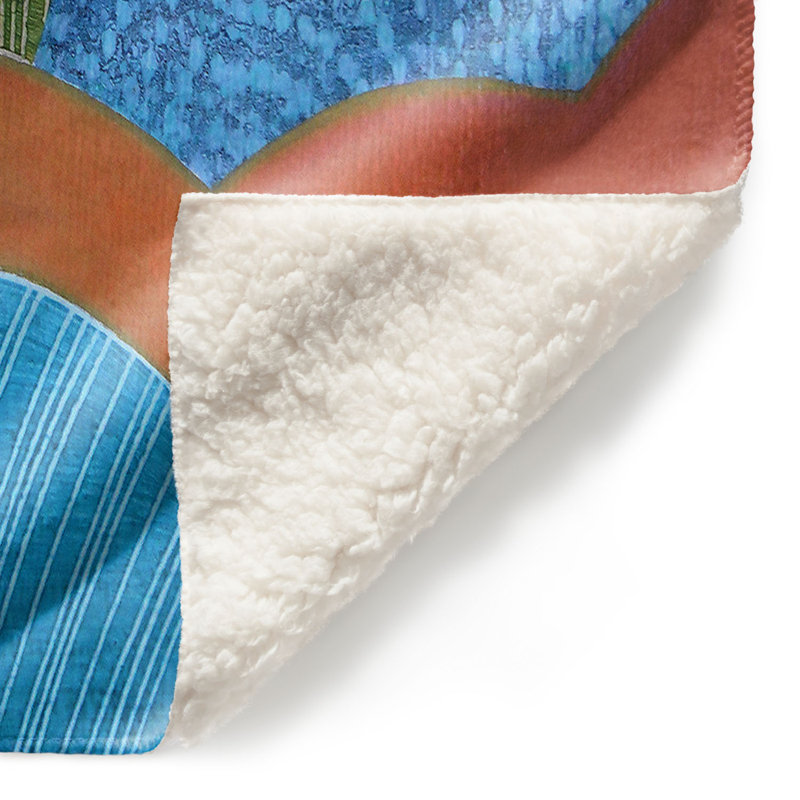 Hand Woven Throw Blanket, 68" W x 80" L