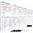 Extra Large 100"x36" White Board Calendar Dry Erase Calendar For Wall 12 Month 