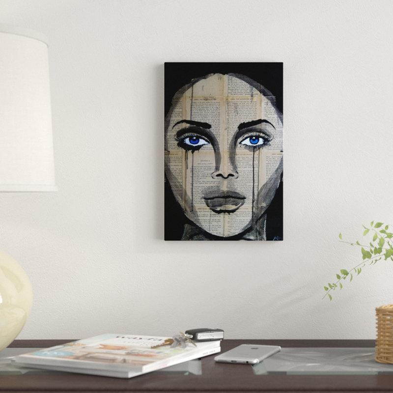 «Eyes», impression sur toile tendue, H 18 po x l 12 po x P 1,5 po, Toile tendue, Pas de tapis
