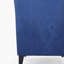 Fauteuil club en velours à haut dossier, fauteuil à oreilles rembourré, bleu marine-231254978