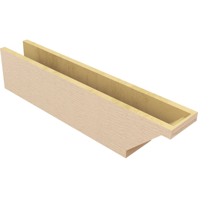 Burlington Woodgrain TimberThane Ra partier queue, brun clair apprêté, H 8 po x l 36 po x P 6 po