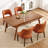 Upholstered Solid Wood Dining Side Chair-1558401745