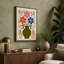 Three Blooms in Bloom Mid-Century - Wrapped Canvas-1005315585-1005315642