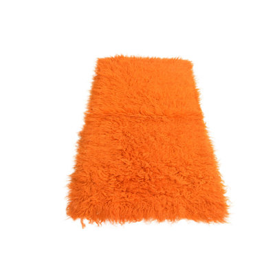 5 Ft Rectangle Priester Orange Rug