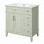 Meuble-lavabo élégant avec rangement avancé et lavabo en céramique durable-112430181