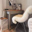 Tapis blanc à poils longs Haja Fluffy-97886579
