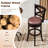 29" Swivel Bar Stools Footrest & Rubber Wood Frame For Kitchen Island-141100737
