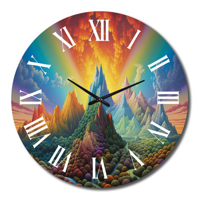 Horloge murale en métal