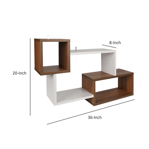 Brakebill 5 Piece Tiered Shelf Ebern Designs Finish: White