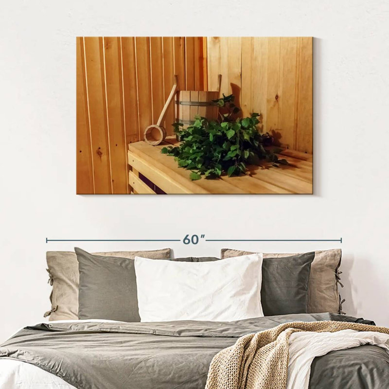 Lilie aux herbes de sauna finlandaises, H 32 po x l 48 po
