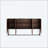 3D Wave Texture Sideboard with Marble-Like Sticker Countertop
