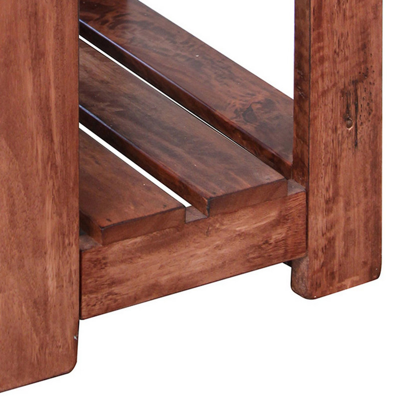 Bromborough Solid Wood Top 1 End Table with Storage