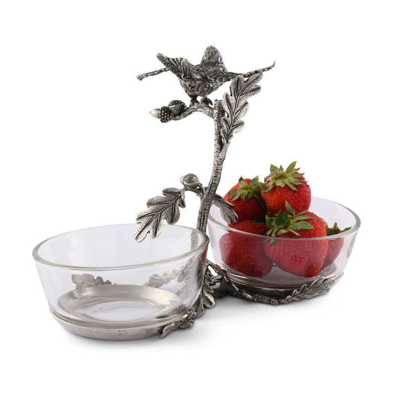 Song Bird Handmade Condiment Server