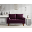 Brighton 58" Velvet Square Arm Tufted Seat Sofa Loveseat