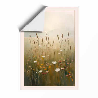 Misty Meadow Light Scandinavian - Framed Print