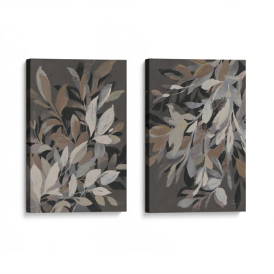 «Midnight Petal Dance», ensemble de 2 impressions sur toile