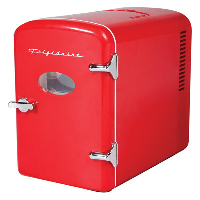Frigidaire® 9-Can 48-Watt Portable Retro Mini Refrigerator, Black