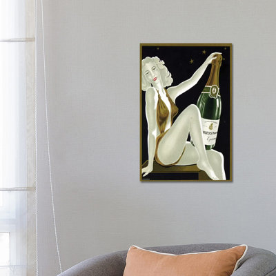 French Champagne - Wrapped Canvas Print