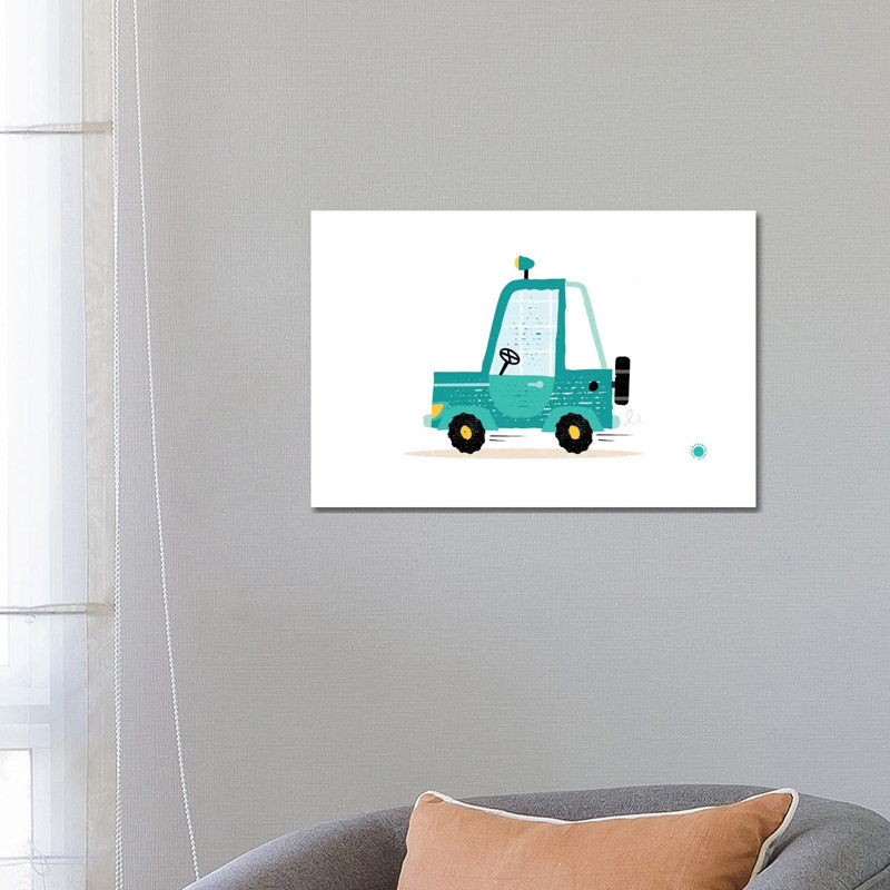 Jeep by PaperPaintPixels - Wrapped Canvas Print, 66.04 cm H x 45.72 cm W x 1.91 cm D
